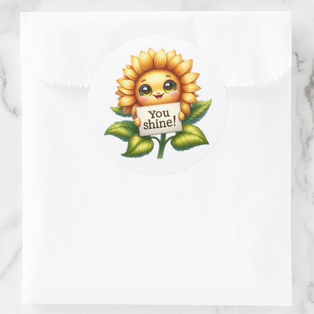 Sunflower Cutie Stickers (Tasche)