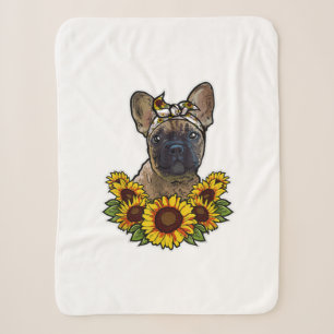 Sunflower Decor Frenchie For Dog Lover Mom Dog Dad Sherpadecke
