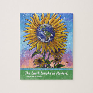 Sunflower Earth Art Puzzle