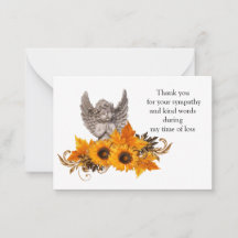 Sunflower Engel Danke Karte