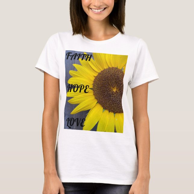 Sunflower Faith Shirt (Vorderseite)