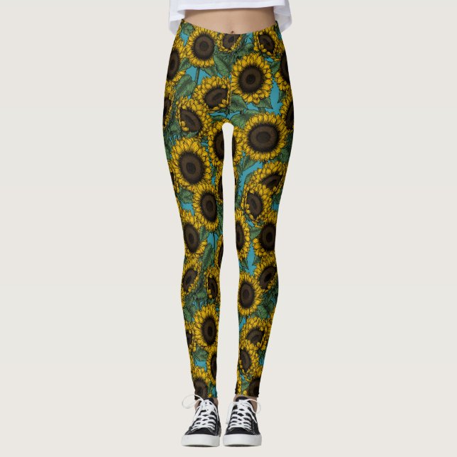 Sunflower field leggings (Vorderseite)
