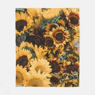 SUNFLOWER FLEECEDECKE