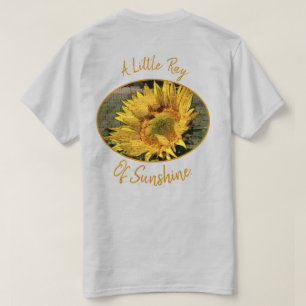 Sunflower Foto Word Collage Typografy Custom T-Shirt