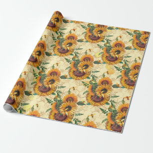 Sunflower Gifts Sunflower Turn Surrounded Geschenkpapier