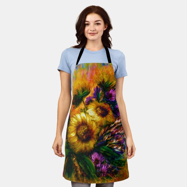 "Sunflower Glow" Apron  Schürze (Getragen)