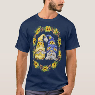 Sunflower Gnome Shows Heart & Love For Gardener T-Shirt