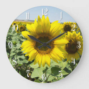 Sunflower Große Wanduhr