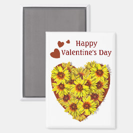 Sunflower Heart Magnet