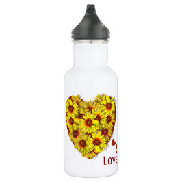 Sunflower Heart Water Bottle Edelstahlflasche