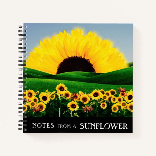 SUNFLOWER HILL NOTIZBUCH (Vorderseite)