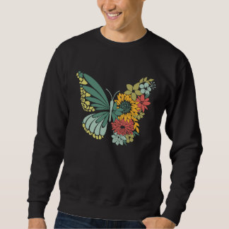 Sunflower Jesus Cross Faith Hope Love Butterfly Ch Sweatshirt