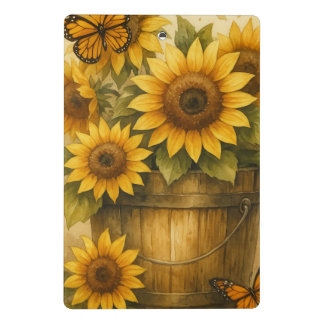 Sunflower Journal Mini Klemmbrett