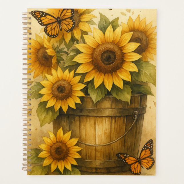 Sunflower Journal Planer (Vorderseite)
