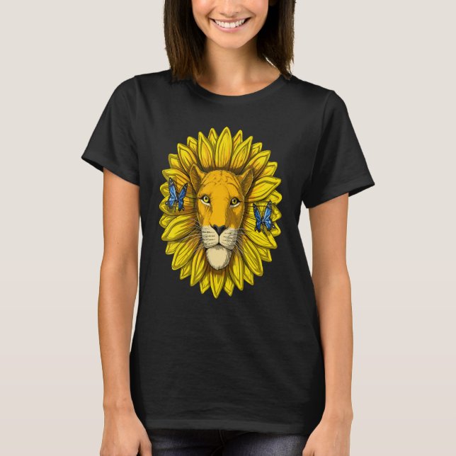 Sunflower Lion  I'm A Child Of God T-Shirt (Vorderseite)