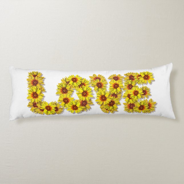 Sunflower Love Body Pillow Seitenschläferkissen (Rückseite)