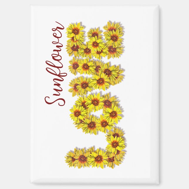 Sunflower Love Magnet (Vorderseite)