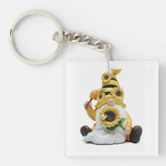 SUNFLOWER LOVING GNOME "KEY CHAIN" SCHLÜSSELANHÄNGER