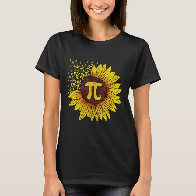 Sunflower Mathe Nerd Teacher Shirt (Vorderseite)