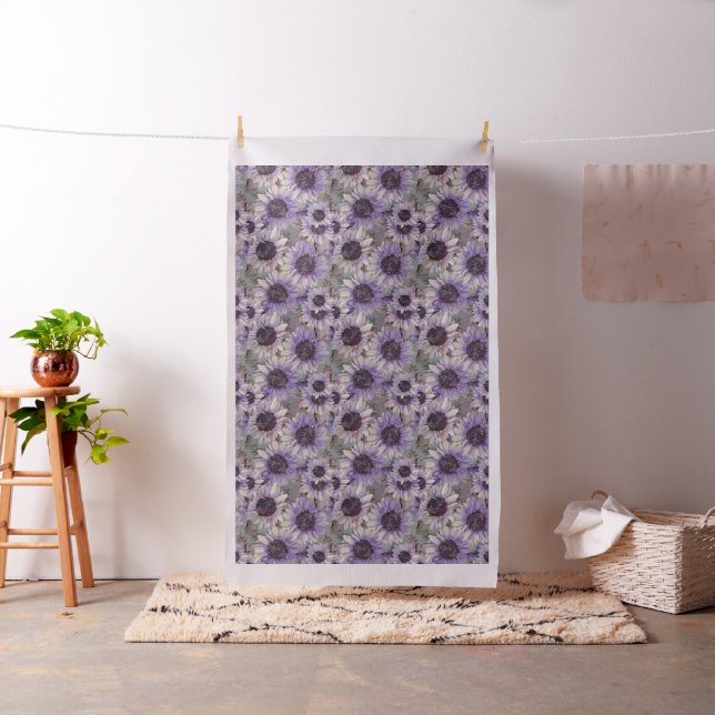 Sunflower Mauve Pattern Stoff (Beispiel)