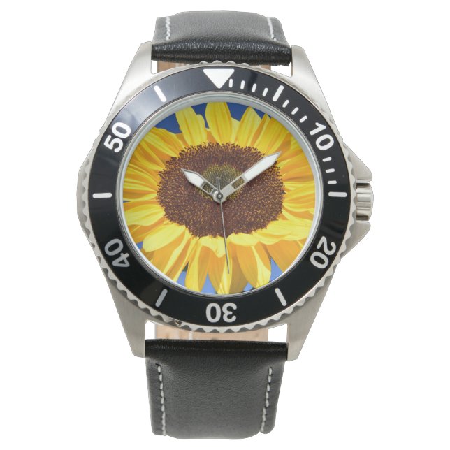SUNFLOWER mens style unisex wrist watch Armbanduhr (Vorderseite)