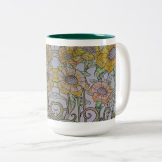 Sunflower Mug Zweifarbige Tasse
