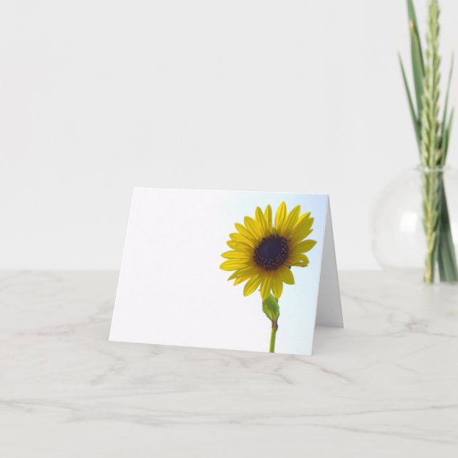 Sunflower Notecard Karte (Vorderseite)