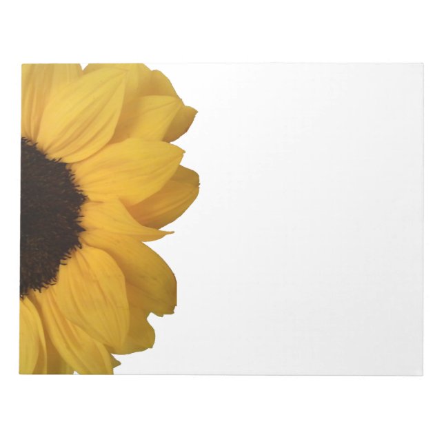 Sunflower Notepad Notizblock (Vorderseite)
