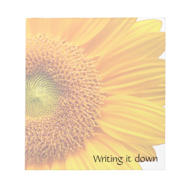 Sunflower Notepad Notizblock (Vorderseite)