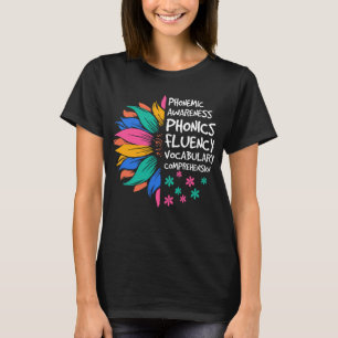 Sunflower Phonemic Awareness Phonics Fluency  T-Shirt