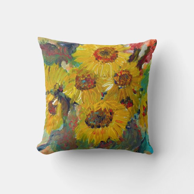 sunflower pillow kissen (Vorderseite)