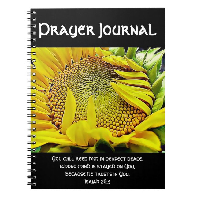 Sunflower Prayer Journal Notizblock (Vorderseite)