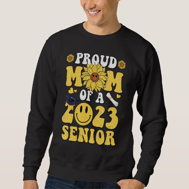 Sunflower Proud Mom Of A 2023 Hippie Graduation Se Sweatshirt (Vorderseite)