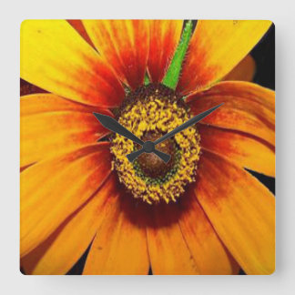 Sunflower quadratische wanduhr