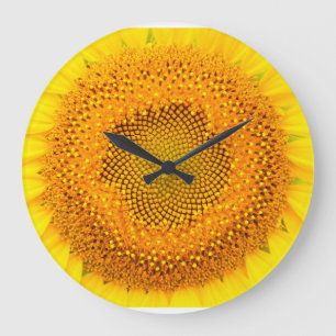 Sunflower Round (Large) Wall Clock Große Wanduhr
