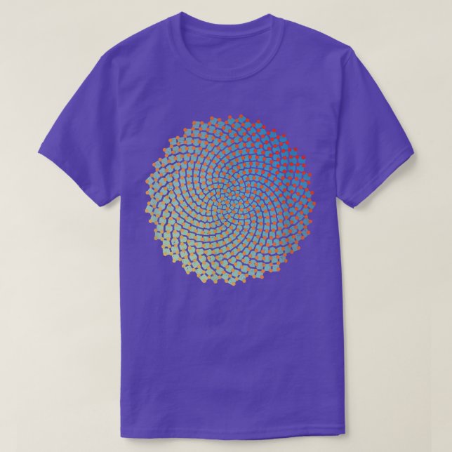 Sunflower Seeds Fibonacci Spiral Funny Math Nerd G T-Shirt (Design vorne)