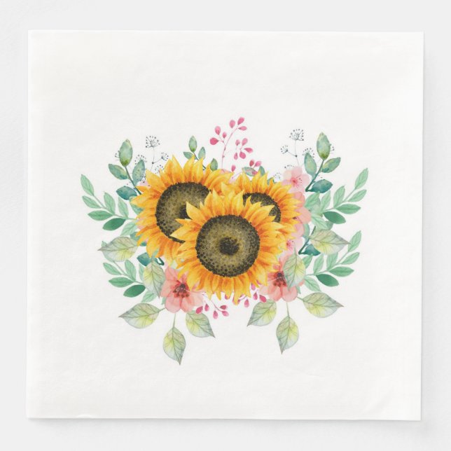Sunflower  serviette (Vorderseite)