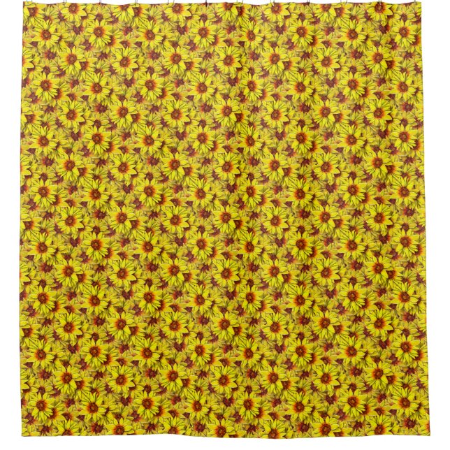 Sunflower Shower Curtain Duschvorhang (Vorderseite)