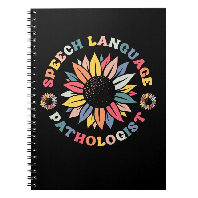 Sunflower SLP Speech Language Pathologist-Geschenk Notizblock (Vorderseite)