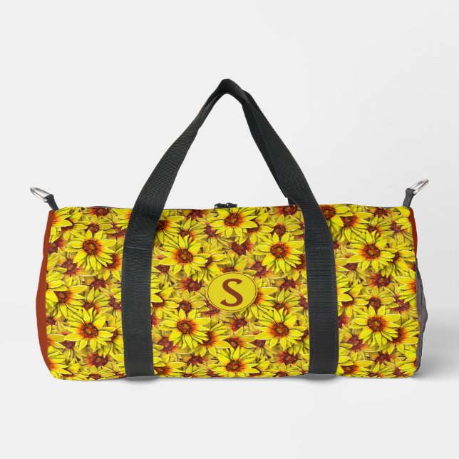 Sunflower Small Duffel Gym Bag Duffle Bag (Vorderseite)
