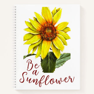 Sunflower Spiral Notebook Notizbuch