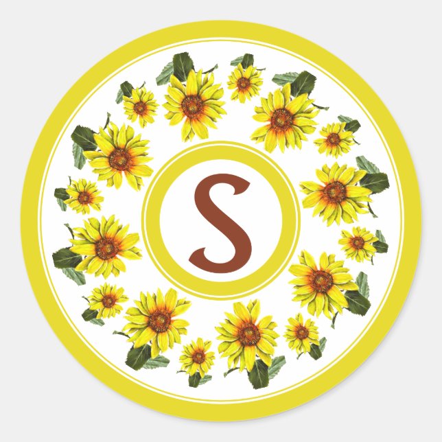 Sunflower Sticker (Vorderseite)