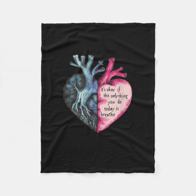 Sunflower Suicide Awareness  Fleecedecke (Vorderseite)