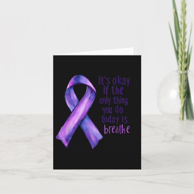 Sunflower Suicide Awareness  Karte (Vorderseite)