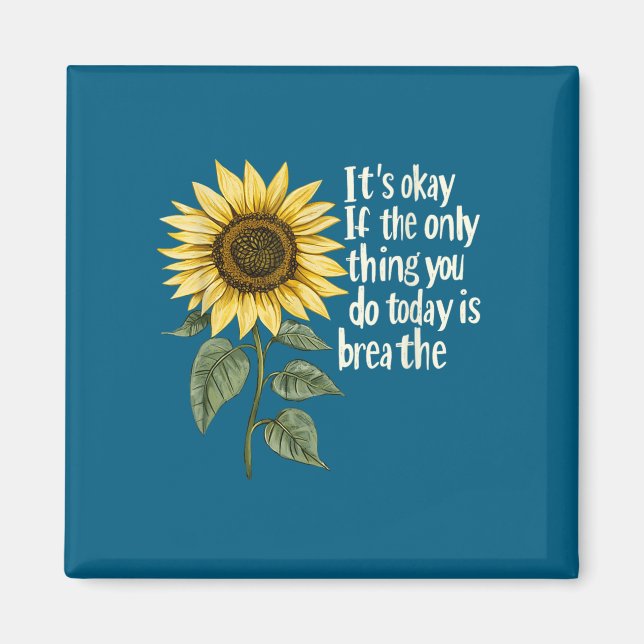 Sunflower Suicide Awareness  Magnet (Vorne)