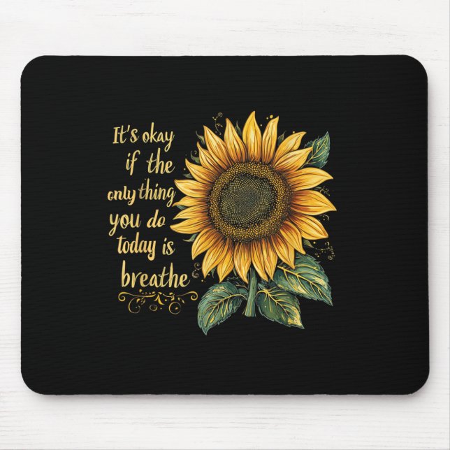 Sunflower Suicide Awareness  Mousepad (Vorne)