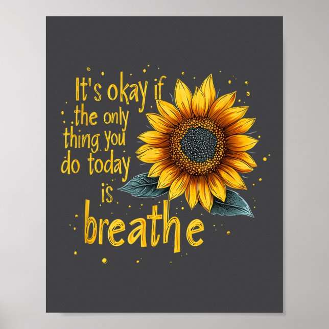 Sunflower Suicide Awareness  Poster (Vorne)