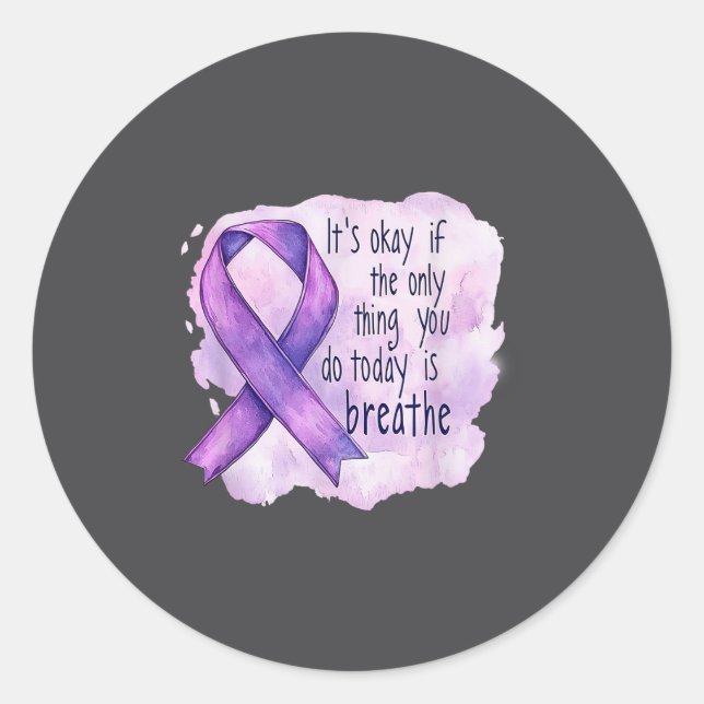 Sunflower Suicide Awareness  Runder Aufkleber (Vorderseite)