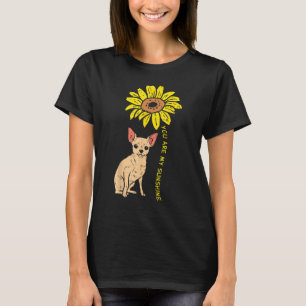 Sunflower Sunshine Chihuahua Chiwawa Dog Girls Wom T-Shirt