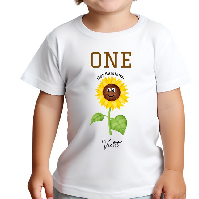 Sunflower T-Shirt Kids 1st Birthday Party (Von Creator hochgeladen)